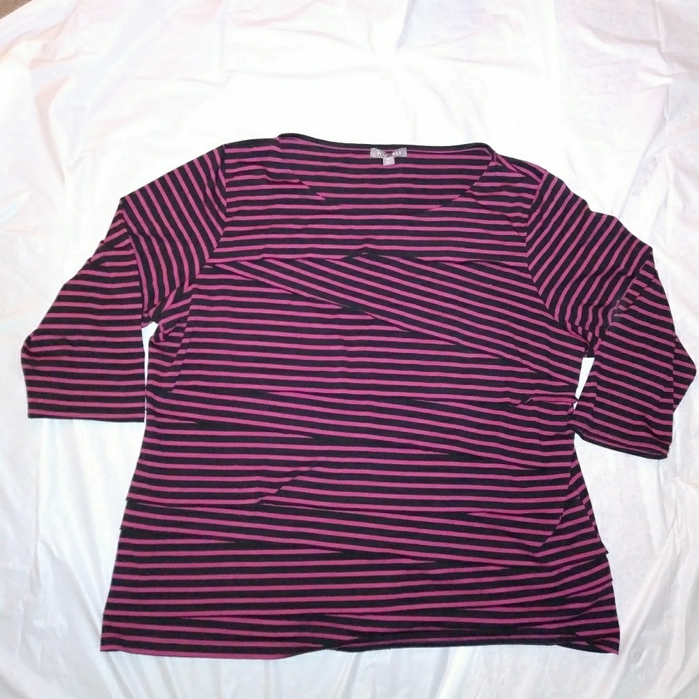 3/4 sleeve plus size top